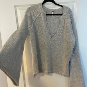 Free people flare sleeve sweater